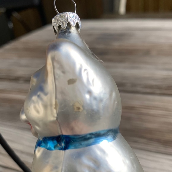 Vintage Glass West Germany Cat Ornament - Picture 7 of 10